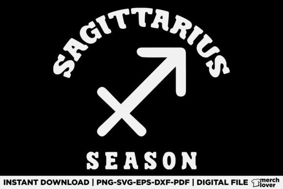 Sagittarius Season December Birthday Graphics for T-Shirt Designs & Digital Products